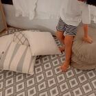 Tapete Sala Losangulos Geométrico 135x200cm Antiderrapante