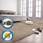 Tapete Sala Peludo 2mx1,5m Quarto Felpudo Bege Casen