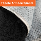 Tapete Sala Peludo Retangular 100x140cm Casen Preto