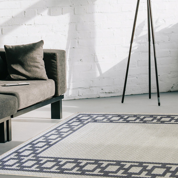 Tapete Sala Qua Econature Supreme 1 33 X 1 90 Bege Chumbo-77