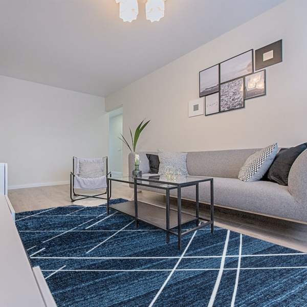 Tapete Sala Quarto 1,40m X 2,00m Antiderrapante Berlim Estamp