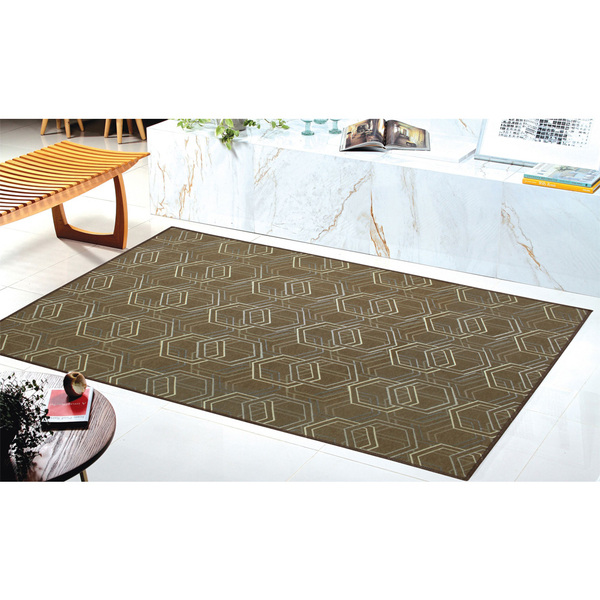 Tapete Sala Quarto 2 00 X2 50 Antiderrapante Chocolate Hb-13