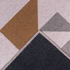 Tapete Sala Quarto Antiderrapante Geométrico Belga Domani 1,0