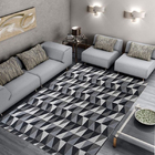 Tapete Sala Quarto Antiderrapante Geométrico Cotex 135cmx250cm