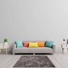 Tapete Sala Quarto Antiderrapante Macio Apolo Felpudo Pelo Ba