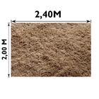 Tapete Sala Quarto E Escritório Felpudo Shaggy Altura Pelo 40