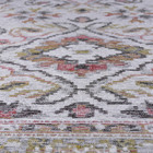 Tapete Sala Quarto Funcional Medalhão 2 00 X 2 50 - Cinza-51