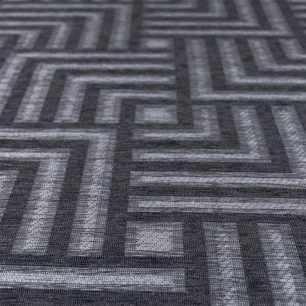 Tapete Sala Quarto Funcional Tabuleiro 1 00 X 1 50 - Chumbo-56