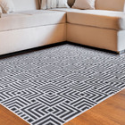 Tapete Sala Quarto Funcional Tabuleiro 1 00 X 1 50 - Cinza-51