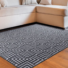 Tapete Sala Quarto Funcional Tabuleiro 2 00 X 2 50 - Chumbo-56