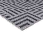 Tapete Sala Quarto Funcional Tabuleiro 2 00 X 2 50 - Cinza-51