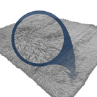 Tapete Sala/quarto Peludo Felpudo Casen Cinza 200x140cm