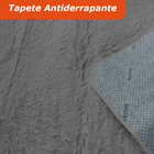 Tapete Sala/quarto Peludo Felpudo Casen Cinza 200x140cm