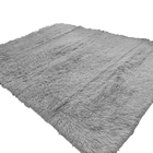 Tapete Sala/quarto Peludo Felpudo Casen Cinza 200x140cm