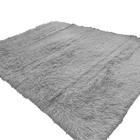 Tapete Sala/quarto Peludo Felpudo Casen Cinza 200x300cm