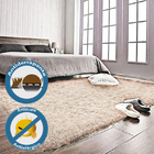 Tapete Sala Quarto Peludo Felpudo Fofinho 200x140cm Nude Casen