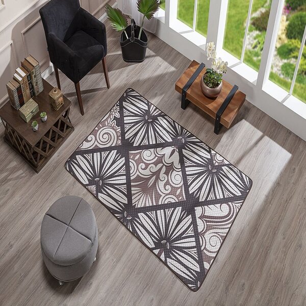 Tapete Sala Tapetes Digital 1,90m X 1,25m Liz Tabaco