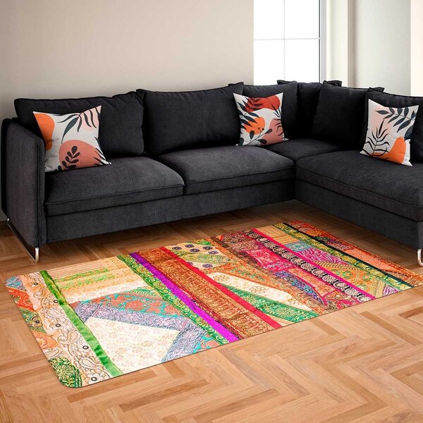 Tapete Sala Wevans Efeito Bordado Colors Único