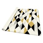 Tapete Sala Wevans Multi Triângulos Amarelos