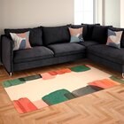 Tapete Sala Wevans Pinceladas Abstratas Único