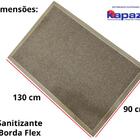 Tapete Sanitizante Kapazi Bege Com Borda 5cm 90 X 130cm