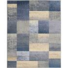 Tapete São Carlos Supreme Quadros 2,00x2,90m Azul-bege-cinza