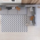 Tapete Saturs Chevron Cinza - 140 X 200 Cm