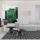 Tapete Saturs Delhi Indiano Preto - 140 X 400 Cm