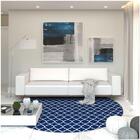 Tapete Saturs Delhi Indiano Redondo Azul 140cm