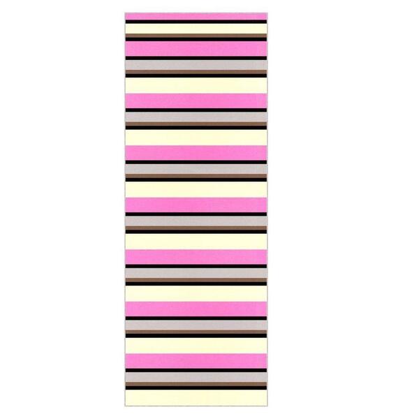 Tapete Saturs Listrado Rosa 60 X 200