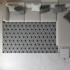 Tapete Saturs Lumat Preto - 140 X 200 Cm