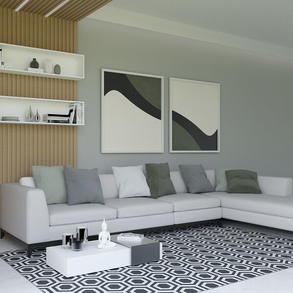 Tapete Saturs Lumat Preto - 60 X 200 Cm