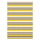 Tapete Saturs Moderno Listrado Amarelo 140 X 400cm
