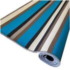 Tapete Saturs Moderno Listrado Azul 100 X 140cm