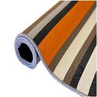 Tapete Saturs Moderno Listrado Laranja 100 X 140cm