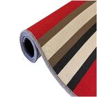 Tapete Saturs Moderno Listrado Vermelho 100 X 140cm