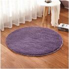 Tapete Saturs Shaggy Pelo Alto Cinza Redondo 200cm