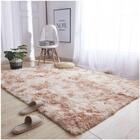 Tapete Saturs Shaggy Pelo Alto Mesclado Bege - 200 X 240cm