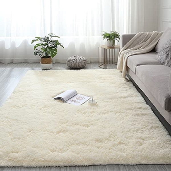 Tapete Saturs Shaggy Pelo Alto Pérola Nude - 100 X 120 Cm Tap