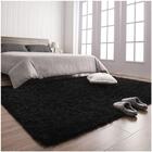 Tapete Saturs Shaggy Pelo Alto Preto - 200 X 240cm