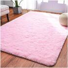 Tapete Saturs Shaggy Pelo Alto Rosa Bebe - 100 X 120cm