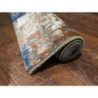 Tapete Sena 05 Bege-marrom-azul 0,50x0,80m - Edantex