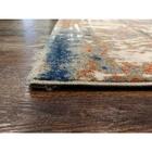 Tapete Sena 05 Bege-marrom-azul 0,50x0,80m - Edantex