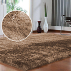 Tapete Shaggy Sala/quarto  Felpudo  300x200cm Bege Casen