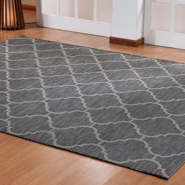 Tapete Sisal Araguari 0 66x1 80  Des 003 Preto Niazitex