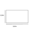 Tapete Sisal Ch Liso Para Sala De Estar 2,50mx3,50m Apaeb Are