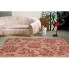 Tapete Sisal Eco Nature Flora 67 Bege-vermelho 2,00x3,00m - J
