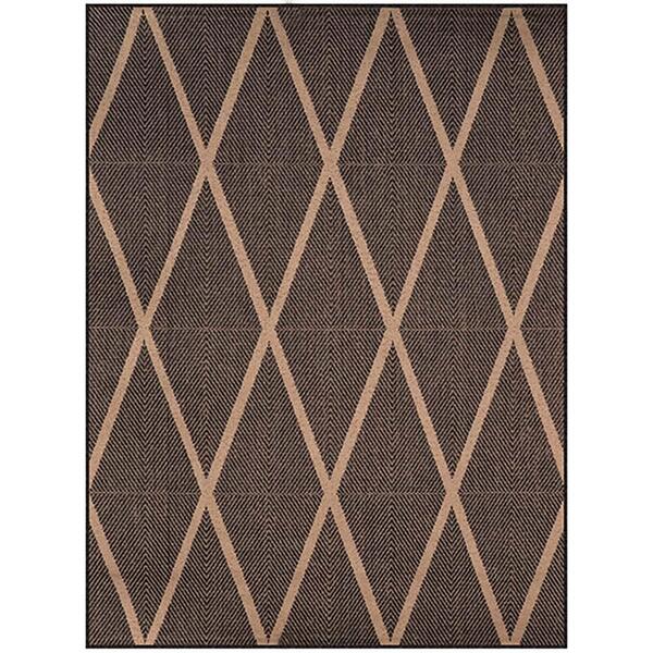 Tapete Sisal Eco Nature Geo 56 Chumbo 1,00x1,50m - J Serrano