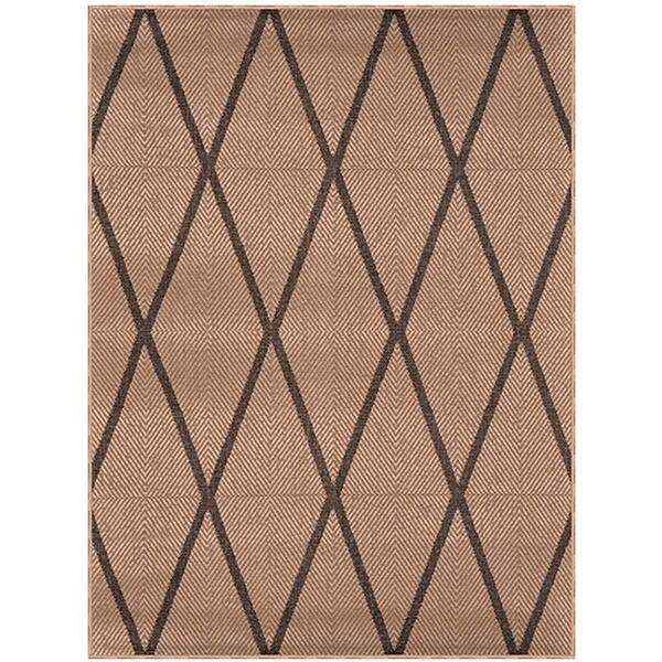 Tapete Sisal Eco Nature Geo 77 Bege-chumbo 1,00x1,50m - J Ser