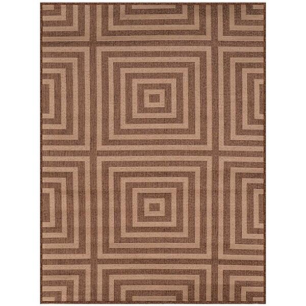 Tapete Sisal Eco Nature Labirinto 70 Marrom 0,50x0,80m - J Se